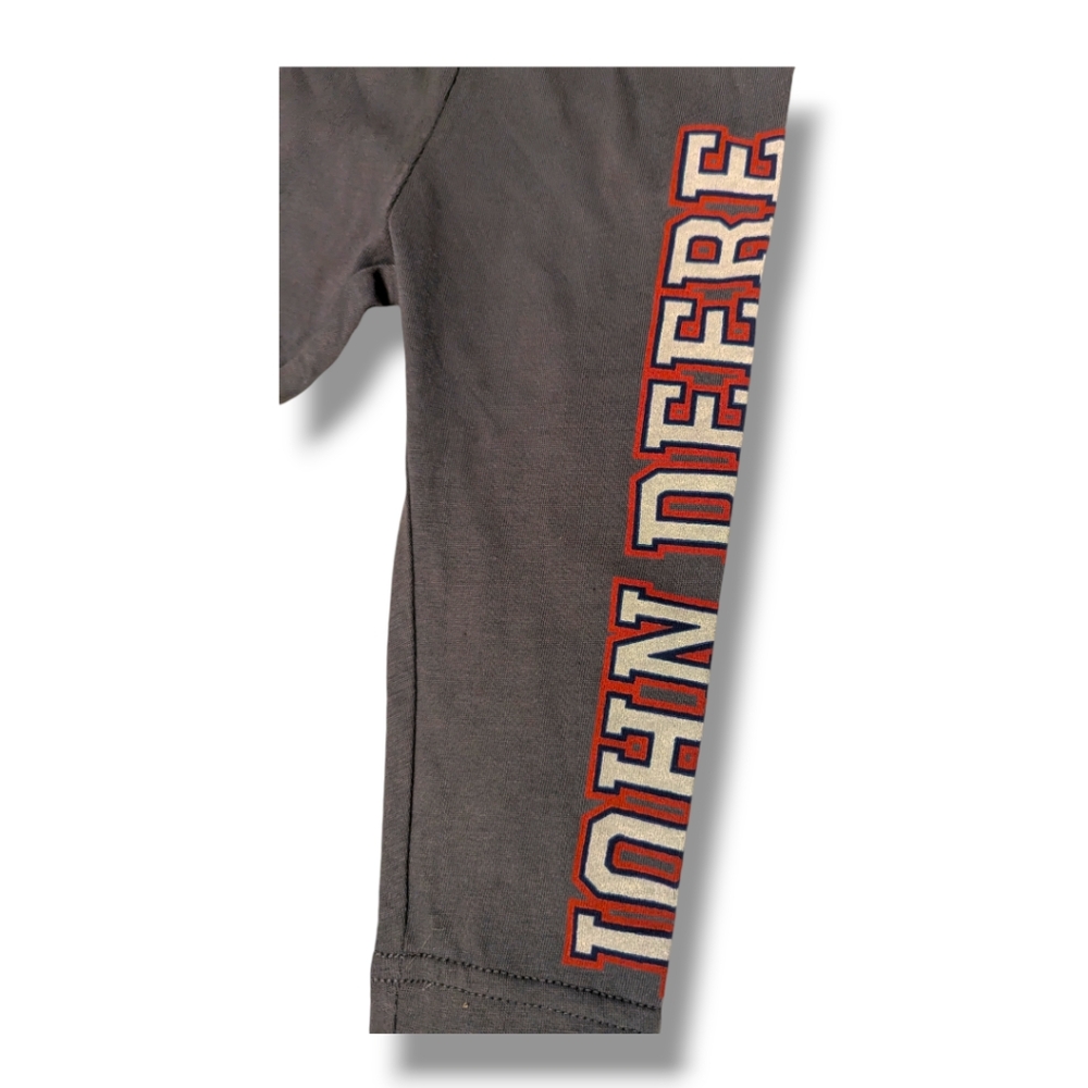 John Deere Girls 12-18m "John Deere" Grey/Red/White Leggings - Picture 4 of 4